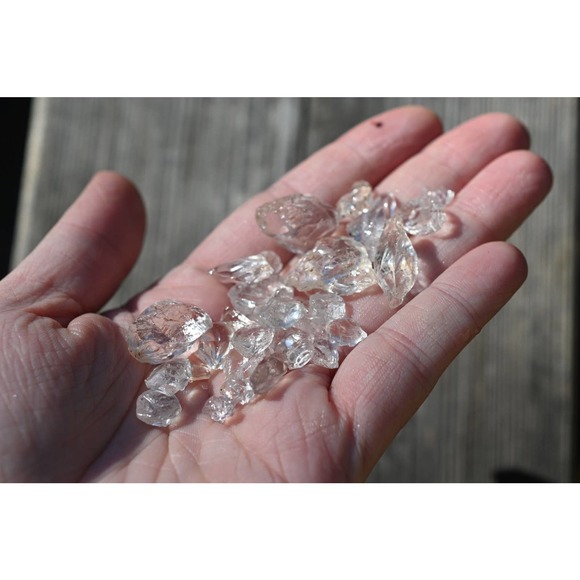 1 lb Quartz, One Pound  translucent, Yellow, Red, Purple, - Picture 5 of 7